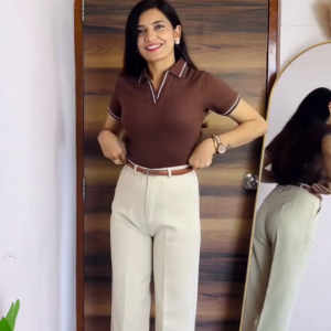 Smart Casual Polo & Trousers Look