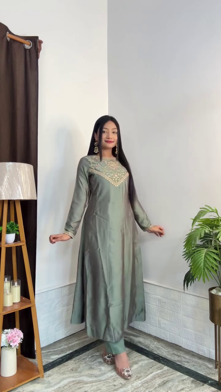 Deep Brown Ethnic Suit Set - Image 2