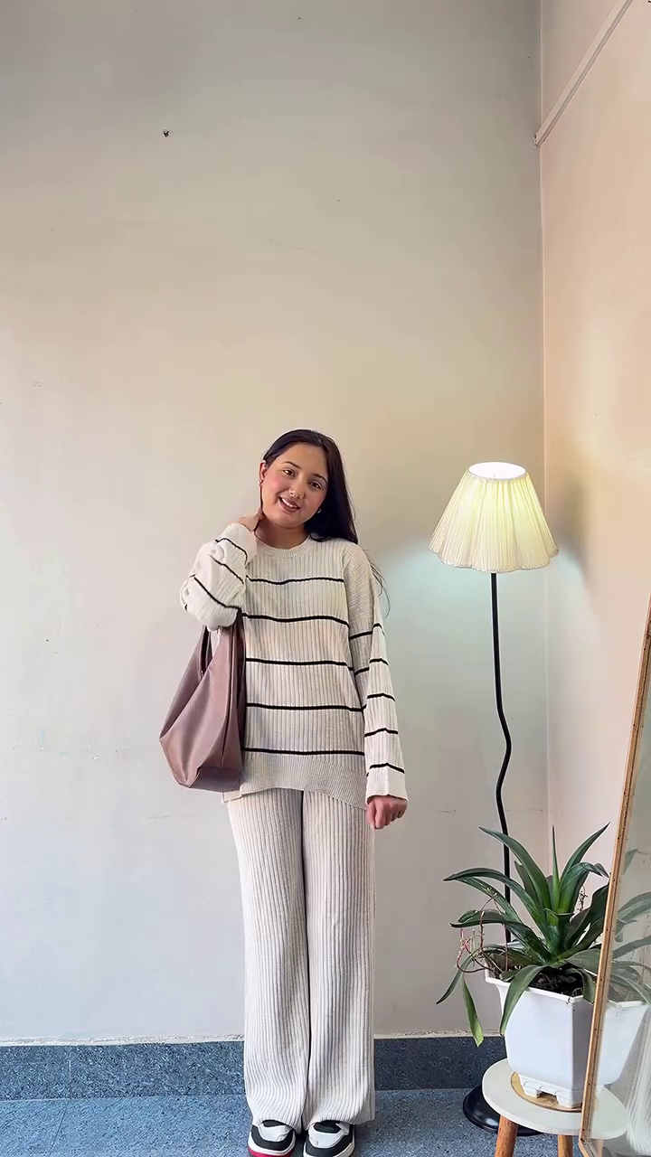 Beige Minimal Co-ord Lounge Set - Image 4