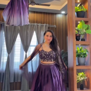 Purple Ombre Lehenga Set