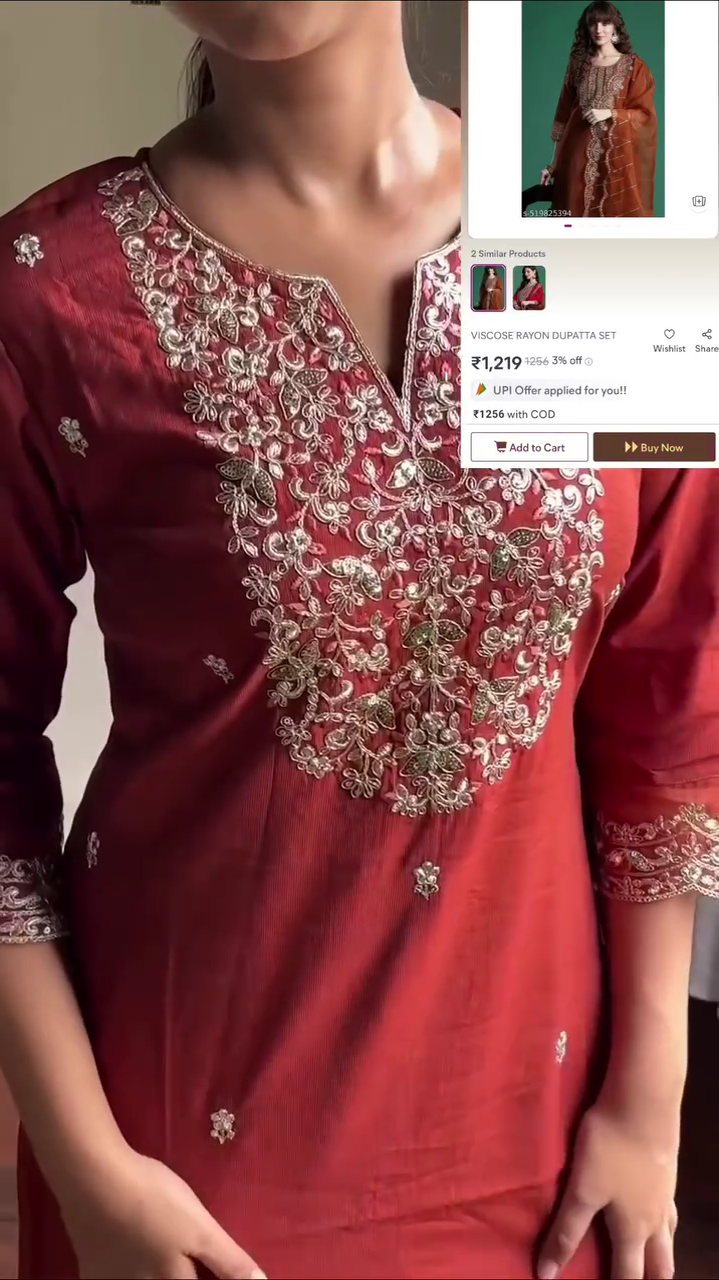Lavender Kurta Set - Image 4