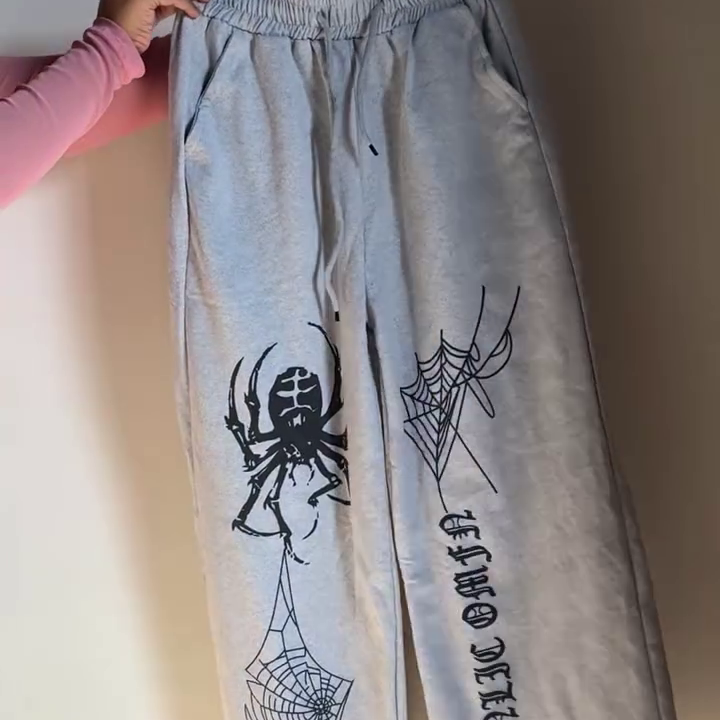 Black Casual Printed Pants - Image 5