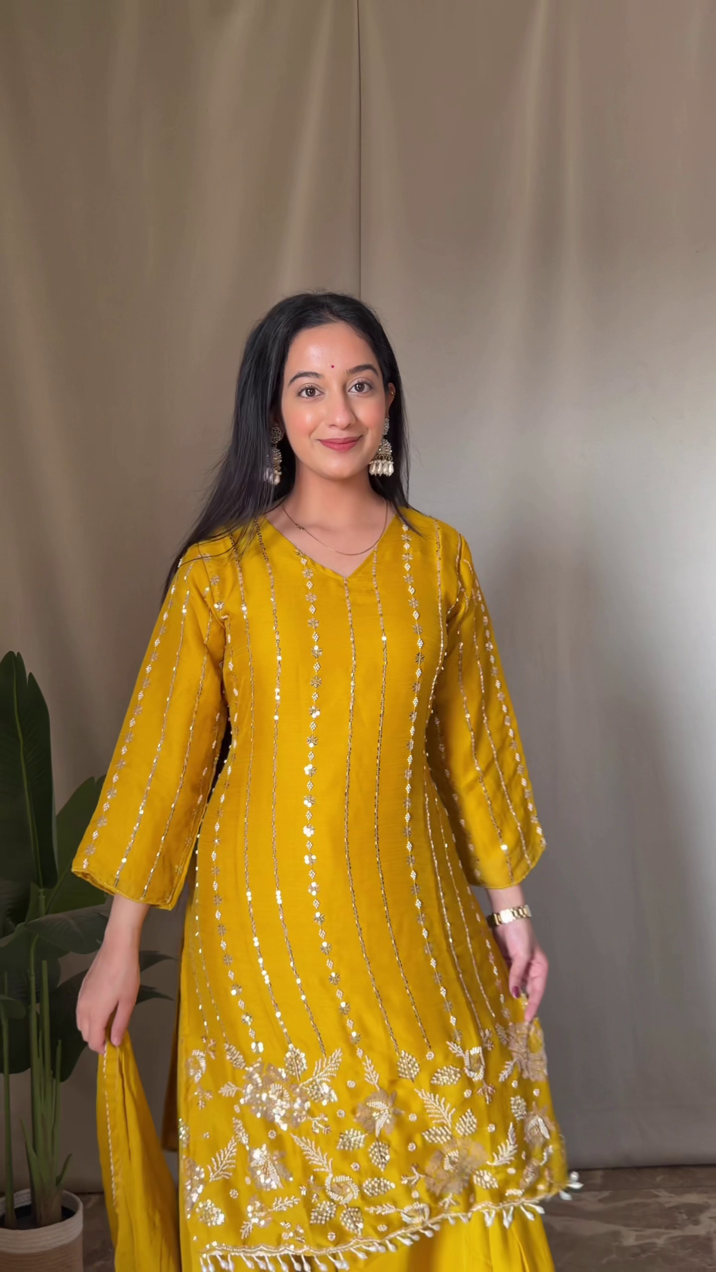 Aqua Green Heavy Embroidered Suit - Image 2