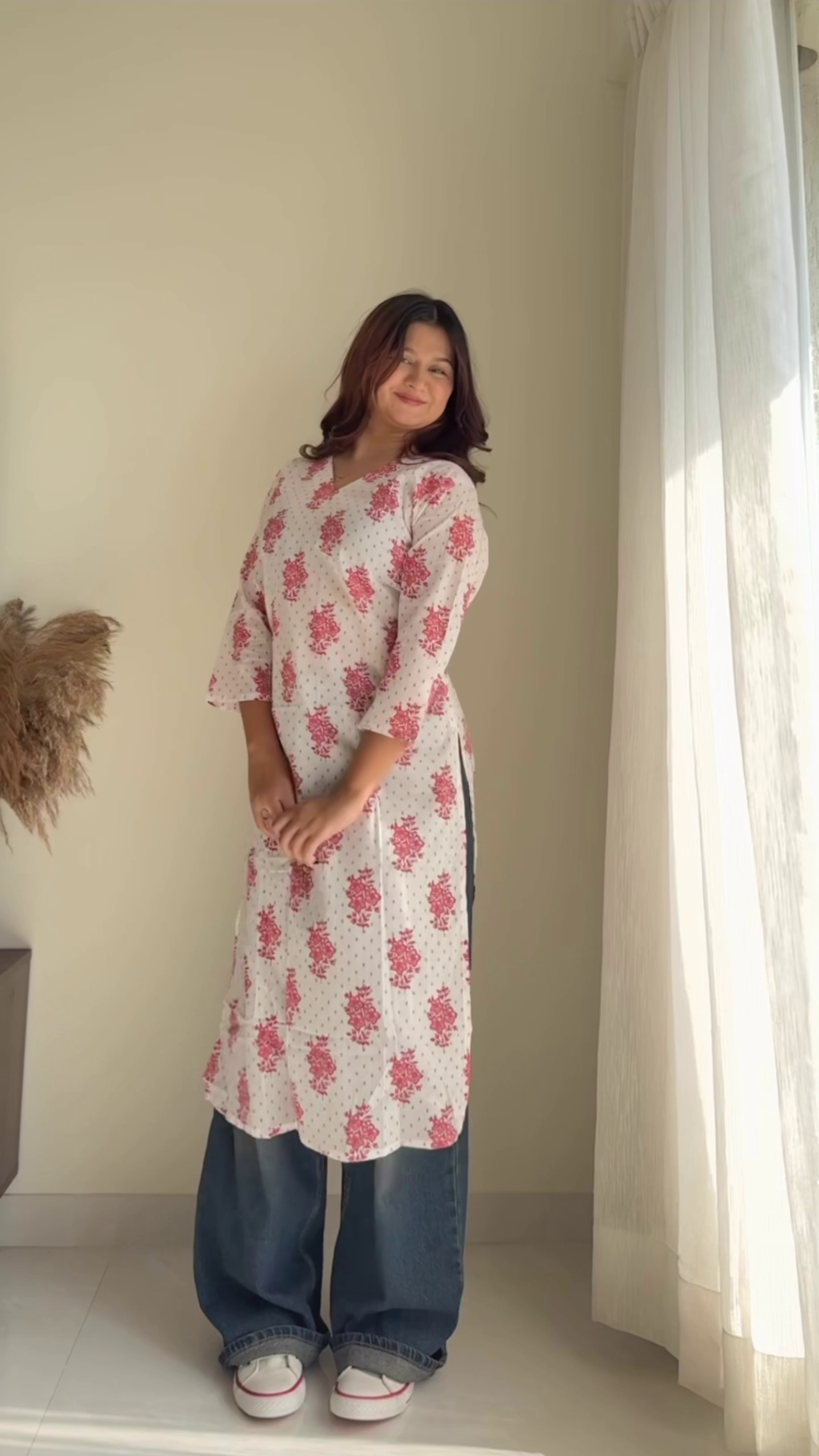Indo-Western Kurti with Denim - Image 5
