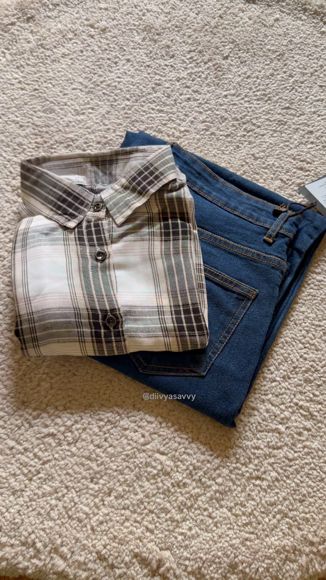 Checked Shirt with Denim Jeans - Image 4