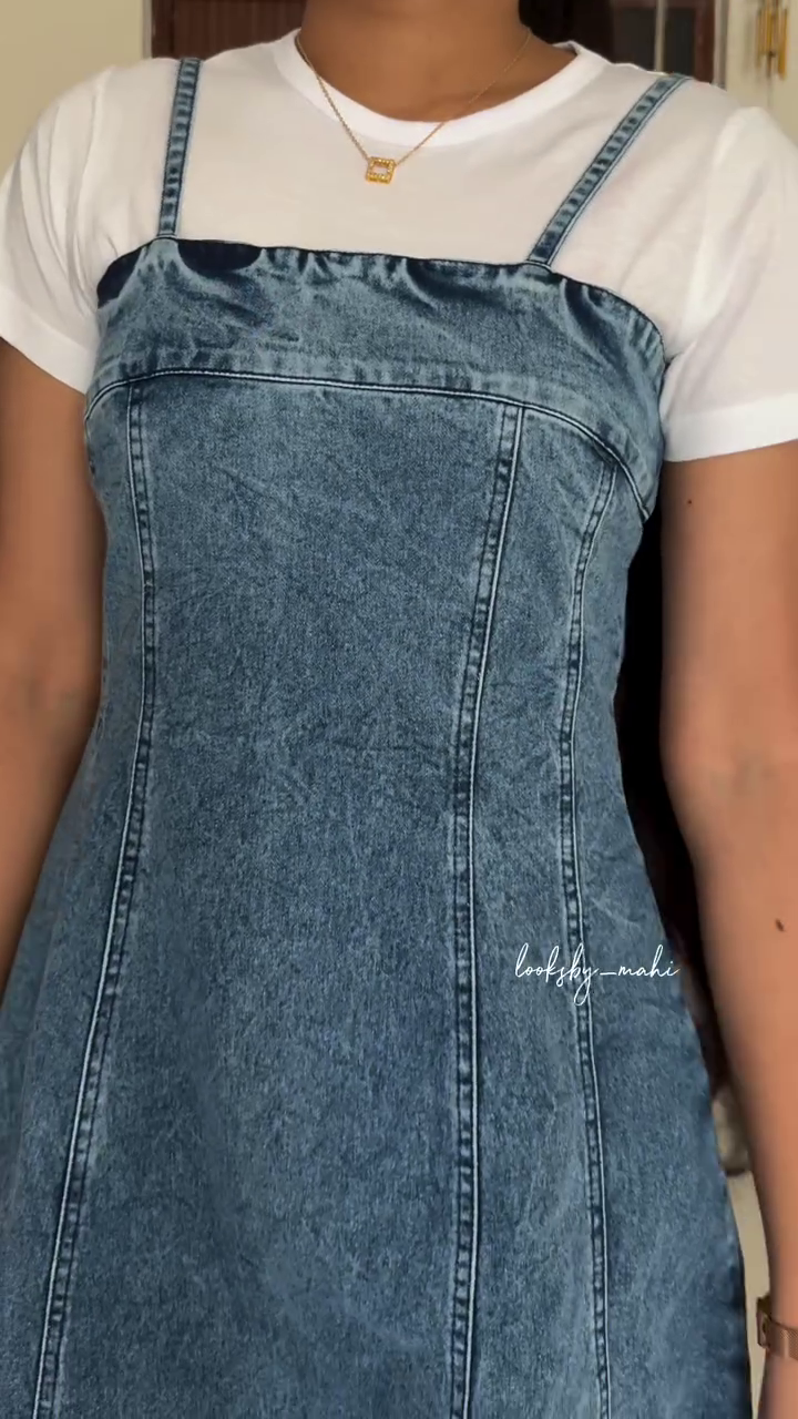 Denim Muse Layered Dress β Trendy Casual & Street Style Outfit for Women - Image 4